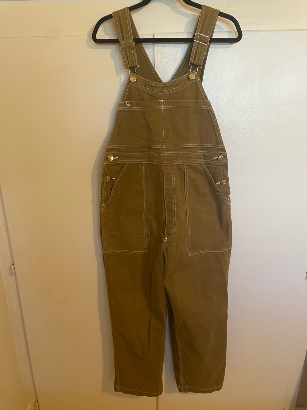 Big Bud Press Caramel Brown Utility Overalls